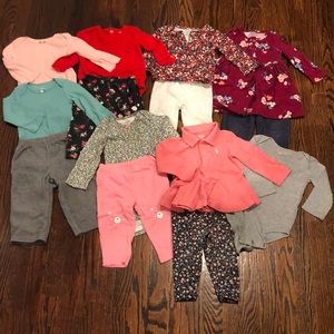 9 Months Colder Weather Baby Girl Bundle